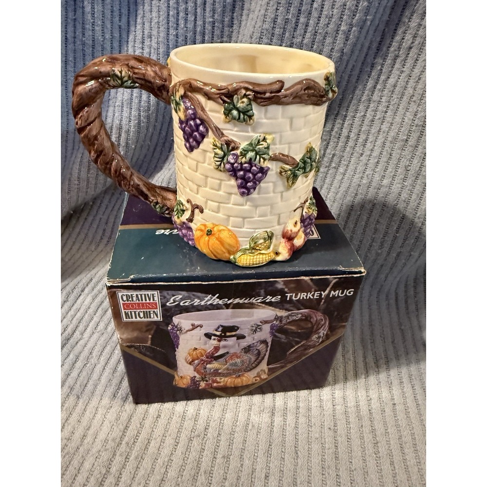 Creative Collins Kitchen Earthenware Turkey Mug Open Box - Picture 4 of 6